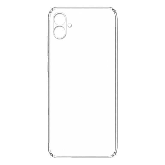 Capa de Silicone Macio com Moldura de Câmera para Samsung Galaxy A04 4g Transparente